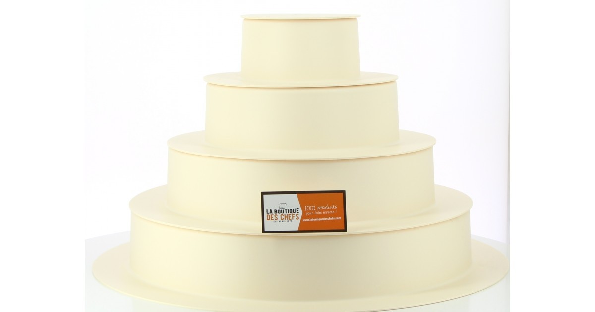 Kit 5 supports à entremets pour wedding cake - Matfer-Bourgeat
