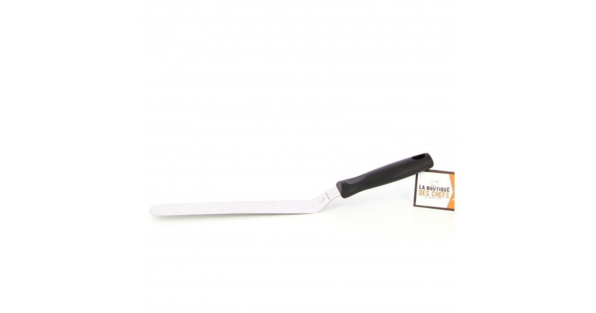 Palette ou spatule de cuisine coudée pleine inox 20 cm - Matfer-Bourgeat