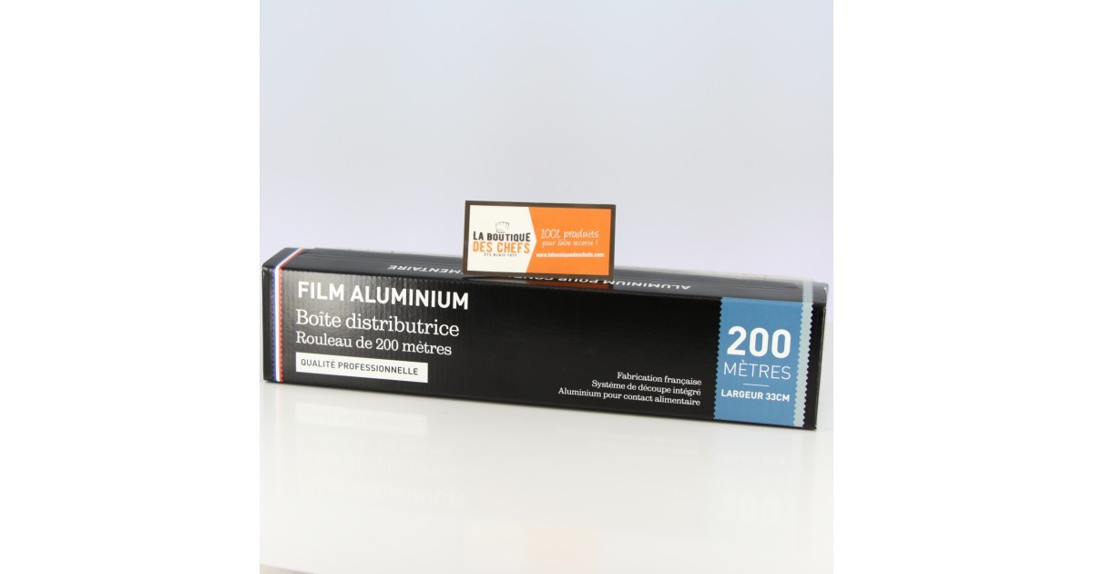 Rouleau film aluminium 33 cm x 200 m ***, Emballages Ecologiques