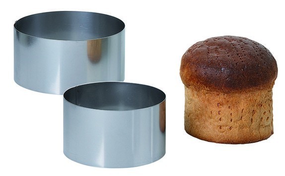 Cercle à mousse/pâtisserie en acier inoxydable hauteur 4.5 cm -  Matfer-Bourgeat