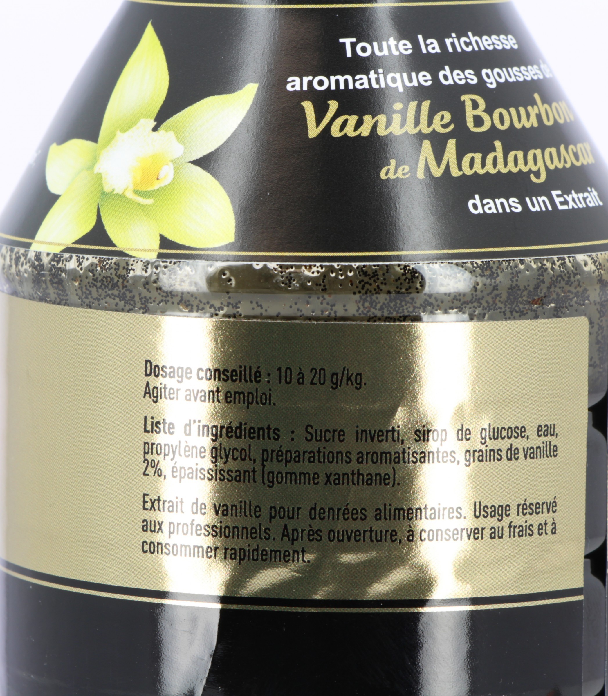 Extrait de Vanille Bourbon avec Grains 500 g - NVANGRA