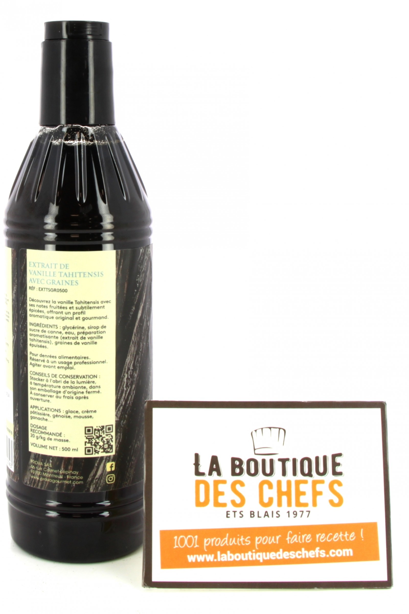 Arôme vanille - PROVA - Bouteille de 50 cl