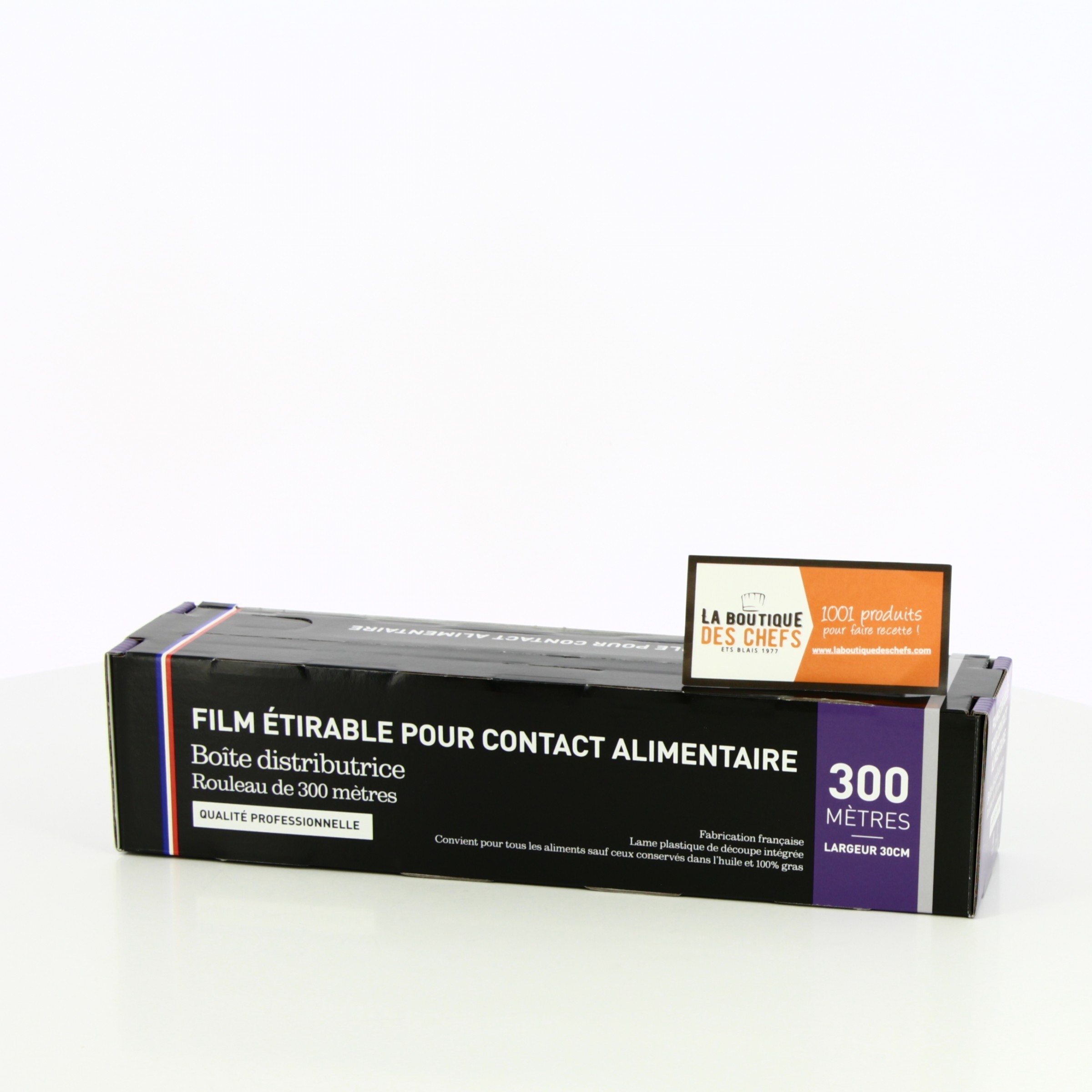 Boîte Distributrice avec Film Etirable Alimentaire - 300 x 0,30 m