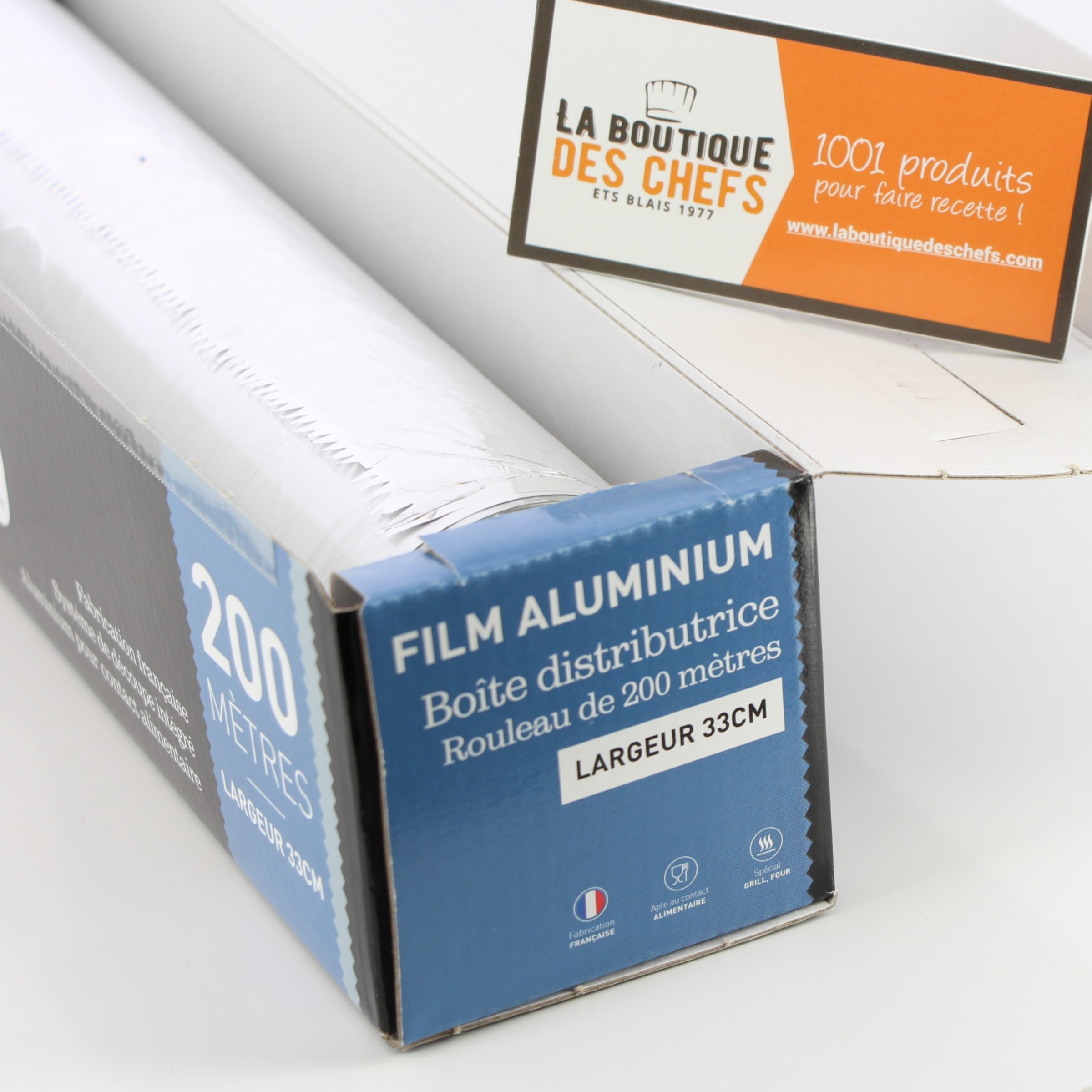 Rouleau Aluminium Alimentaire 200 x 0,33 m Alupro Alupal - Bellynck et Fils