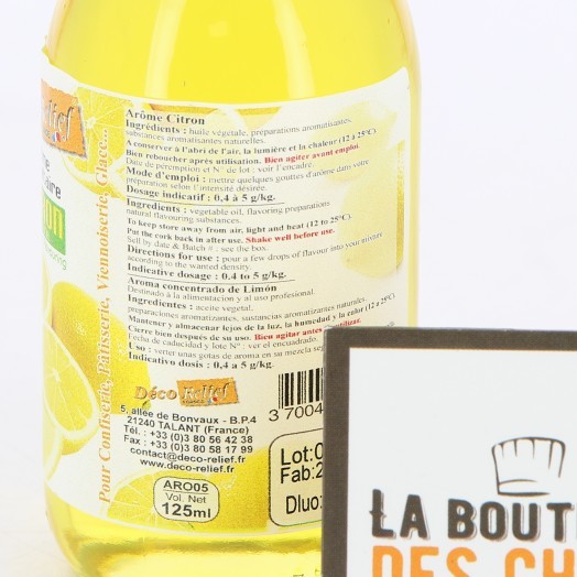 Arôme alimentaire naturel en poudre citron + paillettes dorées - Arôme  alimentaire naturel - Creavea